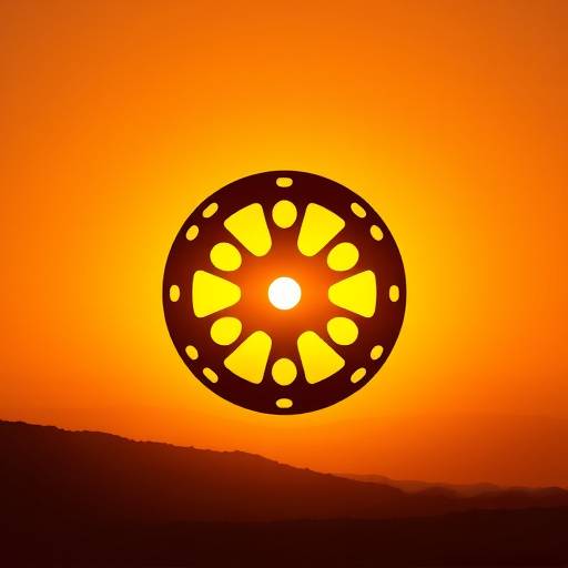 Logo de l'Académie Ciné Lumière - Une bobine de film stylisée avec un soleil levant
